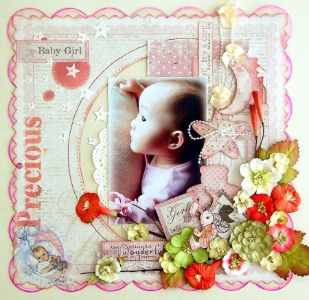 Precious Baby Girl Layout by Irene Tan 01(resize)